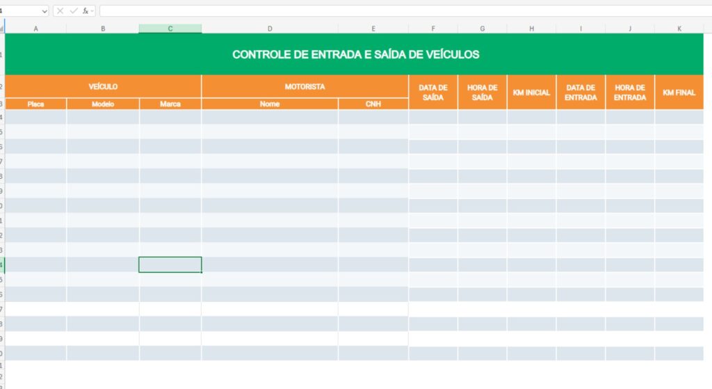 planilha para controle de entrada e saída de veículos - img