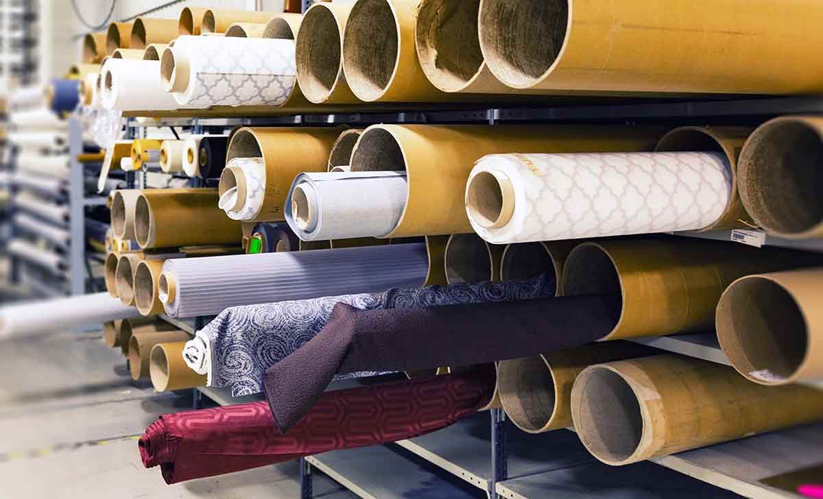 Produção de tecido é uma atividade da indústria têxtil