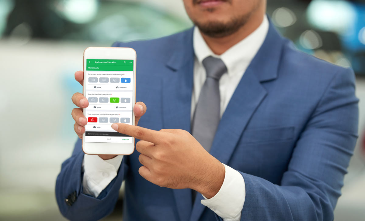software de checklist online ajuda a realizar pesquisa de satisfação