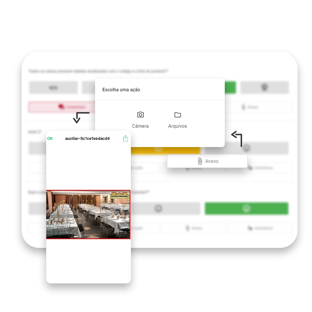 Inclusão de mídias no Checklist Fácil
