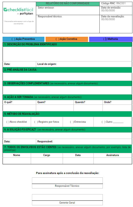 Imagem de um modelo de relatório técnico em Word