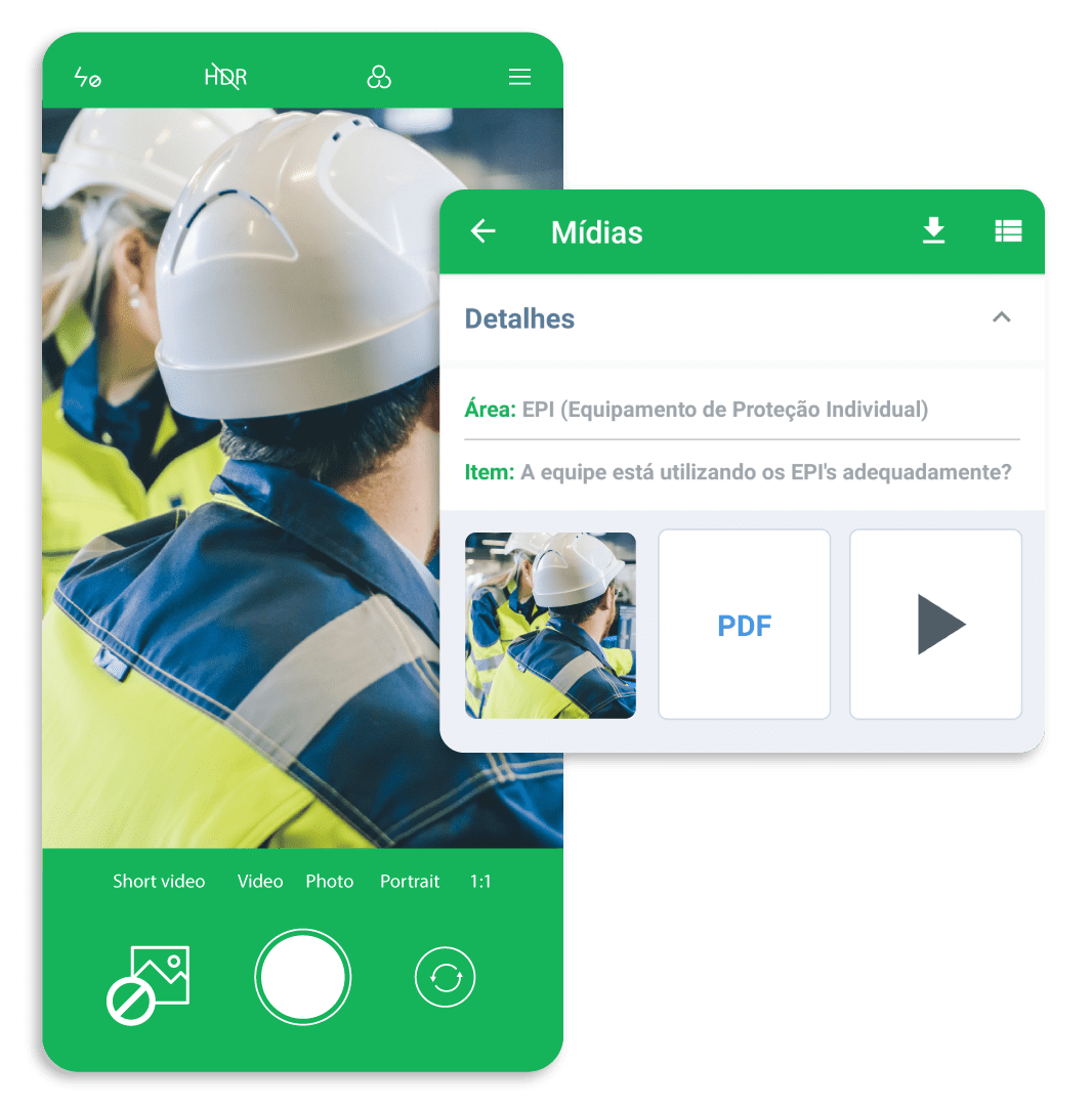 checklist por imagem com bloqueio de galeria