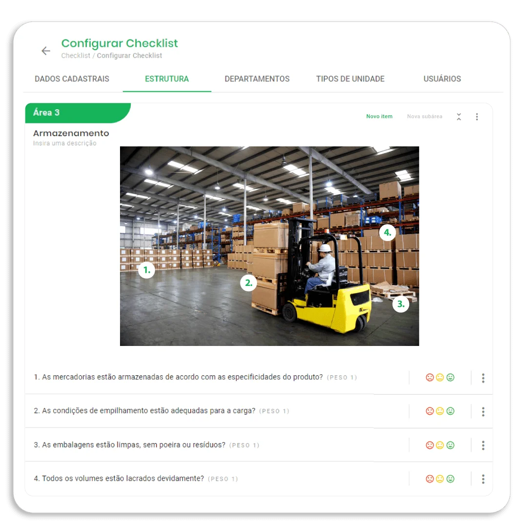 tela checklist fácil