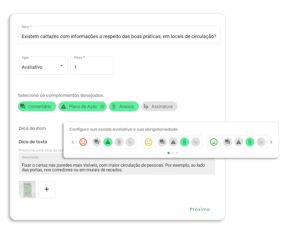 tela checklist fácil