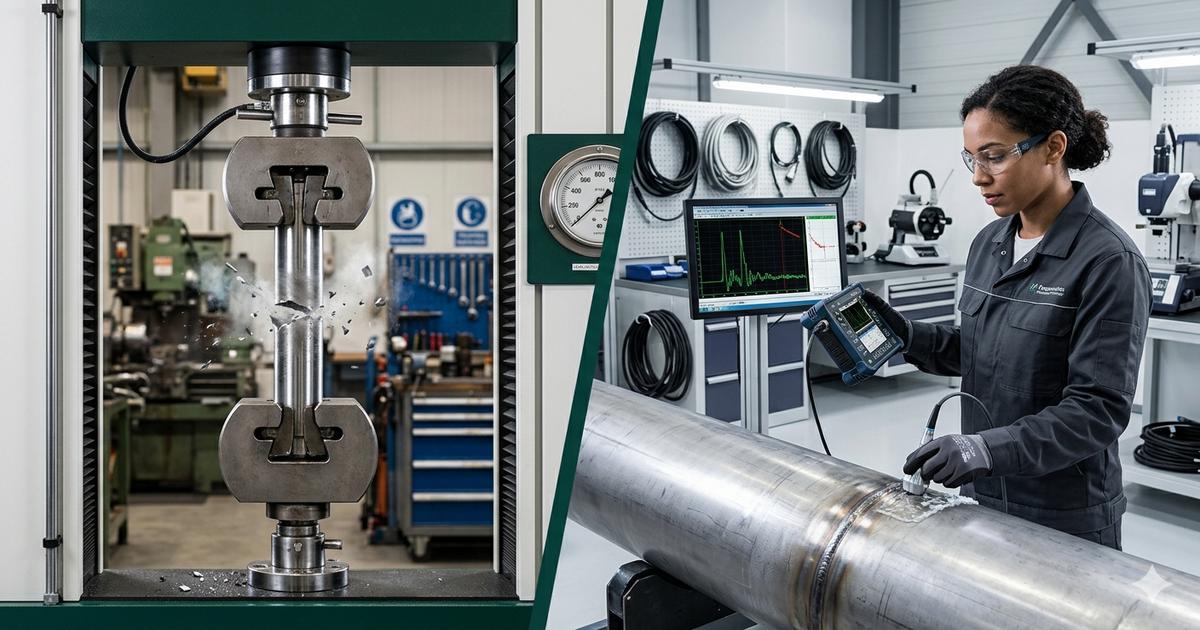 Ensaios destrutivos e não destrutivos: definição, exemplos e diferenças